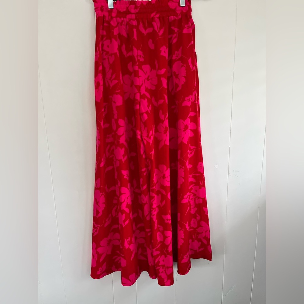 NEW PrettyGarden Wide Leg Palazzo Pants High Waisted Flowy Pockets Size Medium - Picture 9 of 12